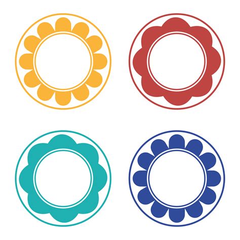 free round labels template